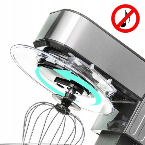Mocny Robot Kuchenny Planetarny First Austria 1300 W, Srebrny, 6 Biegów
