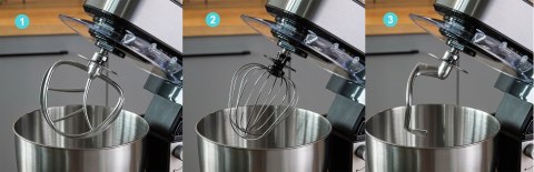 Mocny Robot Kuchenny Planetarny First Austria 1300 W, Srebrny, 6 Biegów