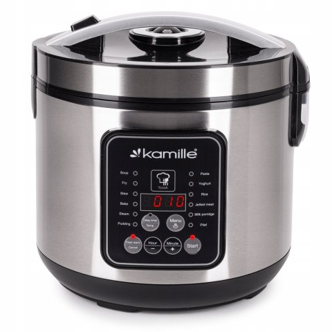 Multicooker Elektryczny Garnek Szybkowar Parowar 13 Programów Kamille