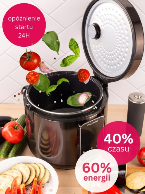 Multicooker Elektryczny Garnek Szybkowar Parowar 24 Programy Kamille