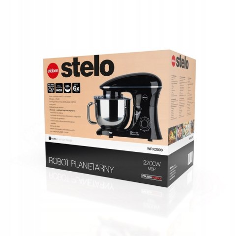 Robot Planetarny Eldom Wrk2000 Stelo 2200W, 6,2L, 6 Prędkości, Akcesoria