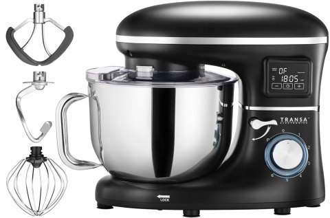 Robot Planetarny Transa Z Funkcją Podgrzewania, Moc 2800W, 6L, Czarny