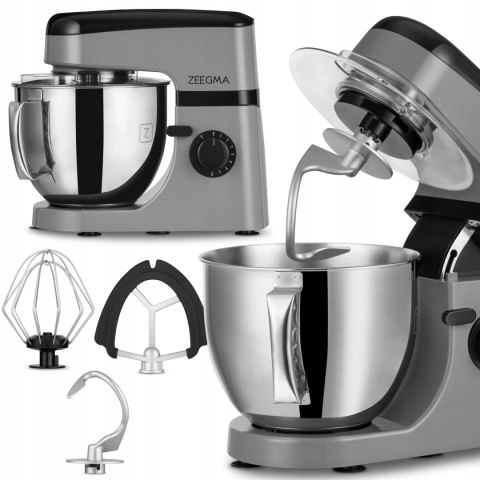 Robot Planetarny Zeegma Planeet Mix 5L, 1800W, Mieszadła 3W1, Srebrny