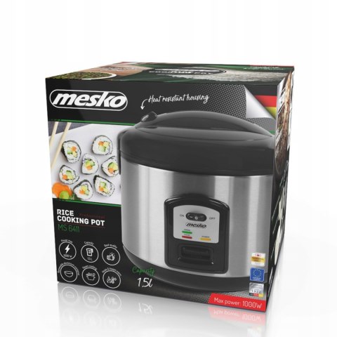 Ryżowar Multicooker Garnek Do Gotowania Ryżu 1,5L Ms 6411 500-1000W