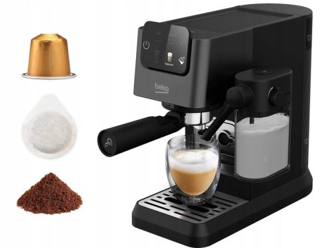 Beko Caffeexperto - Ekspres Do Kawy Ciśnieniowy Kolbowy, 20 Bar, Czarny