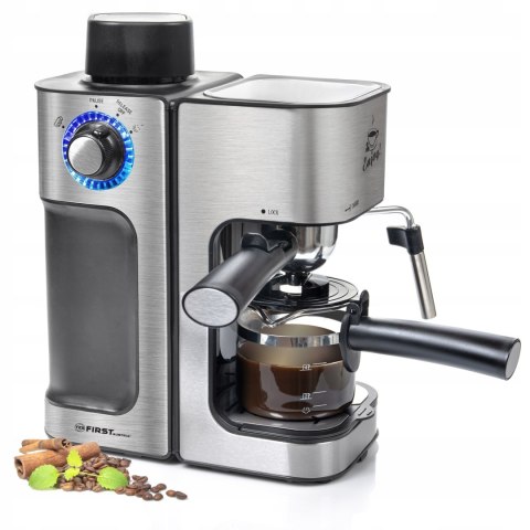 Ekspres Ciśnieniowy Kolbowy First Austria 5 Bar, 800W, 4 Espresso Na Raz