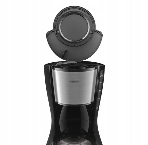 Ekspres Do Kawy Philips, Przelewowy, 1.2L, Czarny, Automatyczne Wyłączanie