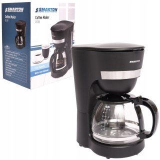 Ekspres Do Kawy Przelewowy Smarton 1,25L 600W Czarny Anti-Drip Czarny
