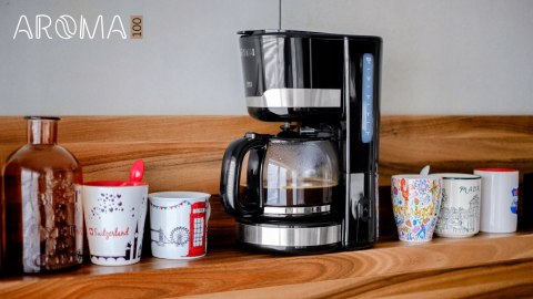 Ekspres Do Kawy Teesa Aroma, 1,5L, 1000W, Szklany Dzbanek - Doskonała Kawa