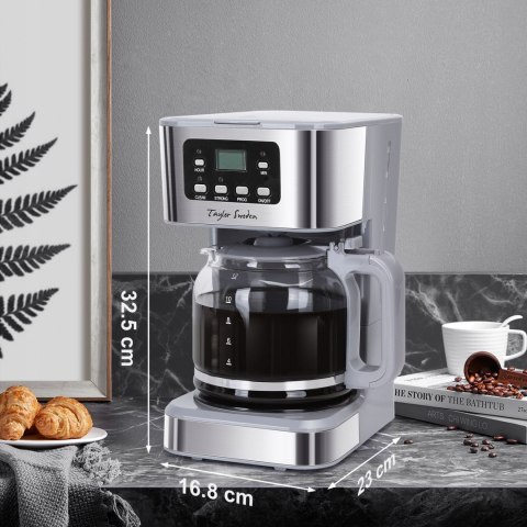 Ekspres Przelewowy Do Kawy Taylor Swoden 950W 1,5L Podtrzymanie Ciepła Lcd