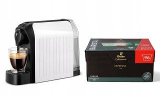 Tchibo Cafissimo Easy White Ekspres Kapsułkowy Z Kapsułkami 96 Szt.