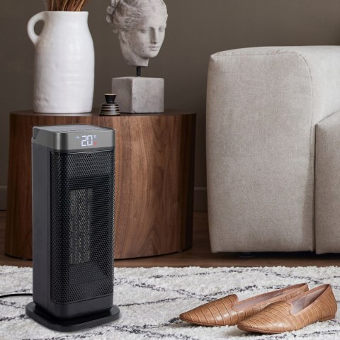 Termowentylator Grzejnik Elektryczny Kolumnowy Farelka Ptc Led 2000W Pilot