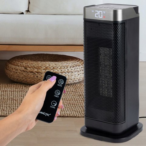 Termowentylator Grzejnik Elektryczny Kolumnowy Farelka Ptc Led 2000W Pilot
