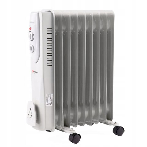 Wydajny Grzejnik Elektryczny Olejowy 2000W Energooszczędny Biały