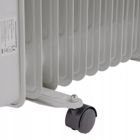 Wydajny Grzejnik Elektryczny Olejowy 2000W Energooszczędny Biały