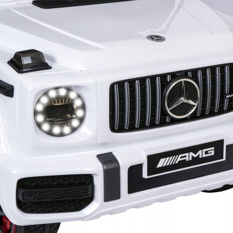 Autko Mercedes G63 Amg Dziecięcy Elektryczny Samochód Na Akumulator Biały
