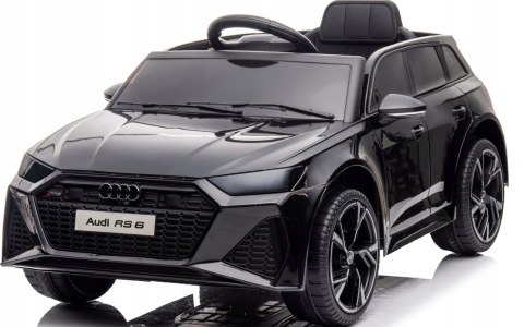 Auto Na Akumulator Audi Rs6 4X4 12V Z Pilotem, Muzyką, Światłami - Czarny