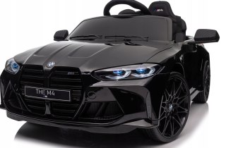 Auto Na Akumulator Bmw M4 12V 14Ah, 2X45w, Miękkie Koła Eva, Czarny Kolor