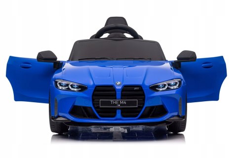 Auto Na Akumulator Bmw M4 12V 14Ah, 2X45w, Miękkie Koła Eva, Czarny Kolor