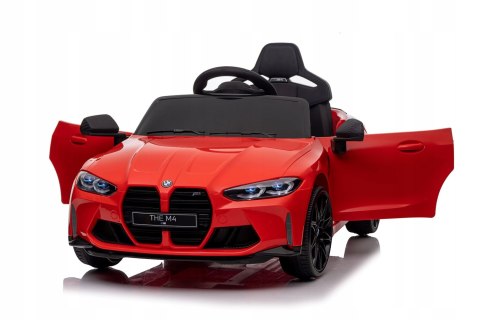 Auto Na Akumulator Bmw M4 12V 14Ah, 2X45w, Miękkie Koła Eva, Czarny Kolor