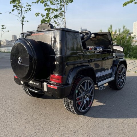 Elektryczny Jeep Mercedes Amg G Klasa 4X4 Czarny Pilot Rc Akumulator 12V Rc