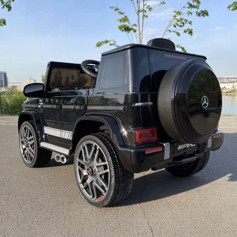 Elektryczny Jeep Mercedes Amg G Klasa 4X4 Czarny Pilot Rc Akumulator 12V Rc