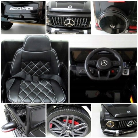 Luksusowy Mercedes G63 Cabrio Dla Dzieci Z Pilotem 12V - Czarny