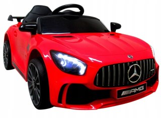 Mercedes Gtr-S Cabrio Dla Dzieci, Akumulator, Pilot, Muzyka, Czerwony