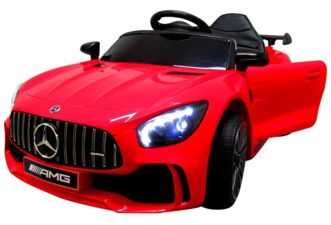 Mercedes Gtr-S Cabrio Dla Dzieci, Akumulator, Pilot, Muzyka, Czerwony