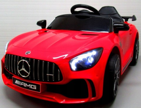 Mercedes Gtr-S Cabrio Dla Dzieci, Akumulator, Pilot, Muzyka, Czerwony