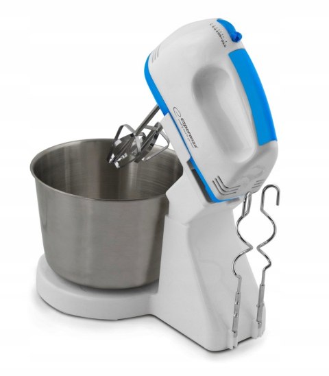 Mikser Ręczny Z Misą 2.5L, 7 Prędkości, Funkcja Eject, 150W, Biało-Niebieski