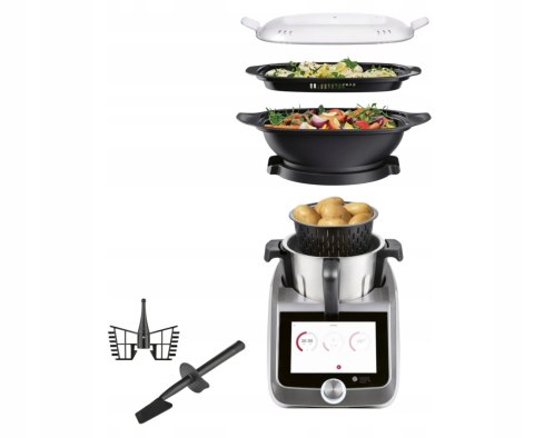 Monsieur Cuisine Smart Tytanowy Robot Kuchenny 10W1 1200W Silvercrest Szary