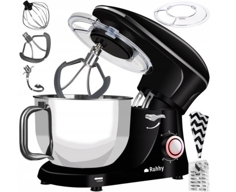 Robot Kuchenny 2200W 6,2L Misa Stalowa 6 Biegów, Wielofunkcyjny, Wydajny