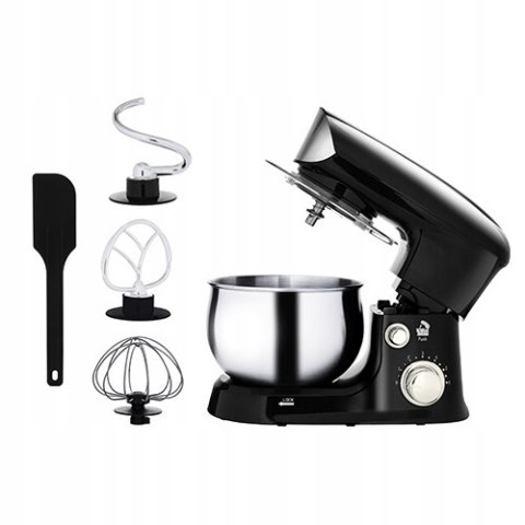 Robot Kuchenny Adler, 700W - Mocny 6 Prędkości, 3L, Czarny, Ruch Planetarny