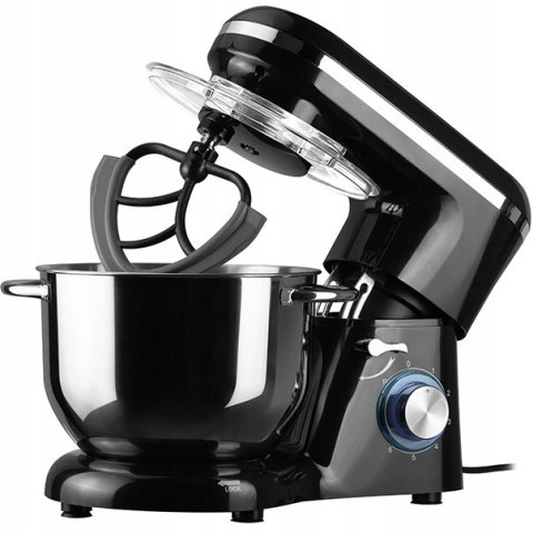 Robot Kuchenny Planetarny 1400W, Misa 6,2L, 6 Poziomów Mocy, Emavo Czarny