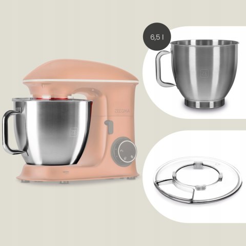 Robot Kuchenny Zeegma 6,5L 2200W Z Teflonowymi Końcówkami I Led Czerwony