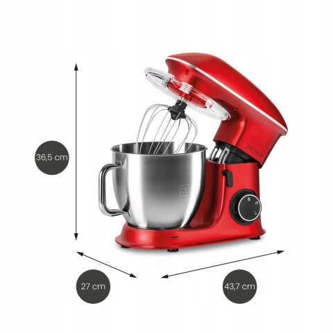 Robot Kuchenny Zeegma 6,5L 2200W Z Teflonowymi Końcówkami I Led Czerwony