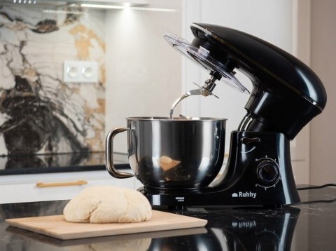 Robot Planetarny Kuchenny Ruhhy 2200W, 6,2L, 6 Prędkości, Czarny
