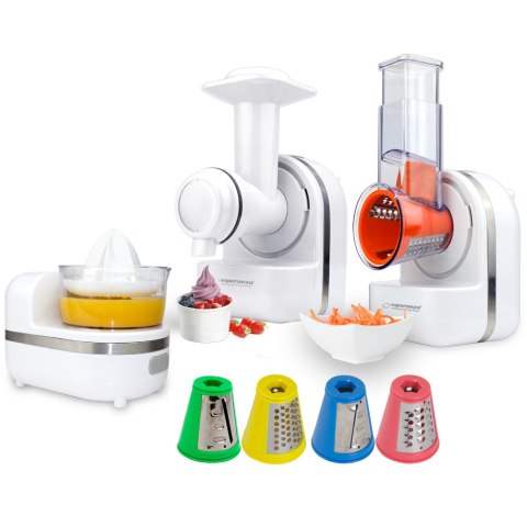 Wielofunkcyjny Robot Kuchenny 3W1 Esperanza: Szatkownica, Wyciskarka, Lody