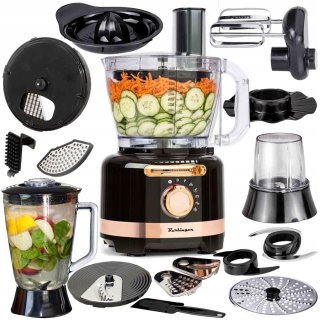 Wielofunkcyjny Robot Kuchenny Berlinger 1800W Blender, Szatkownica, Młynek