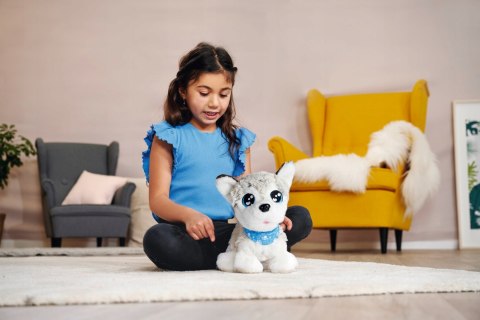 Chi Chi Love Interaktywny Piesek Husky 30Cm, 12 Komend, Dźwięki, 3+ Szary