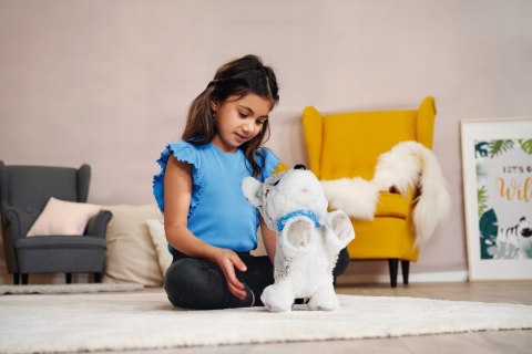 Chi Chi Love Interaktywny Piesek Husky 30Cm, 12 Komend, Dźwięki, 3+ Szary