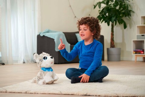 Chi Chi Love Interaktywny Piesek Husky 30Cm, 12 Komend, Dźwięki, 3+ Szary