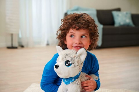 Chi Chi Love Interaktywny Piesek Husky 30Cm, 12 Komend, Dźwięki, 3+ Szary