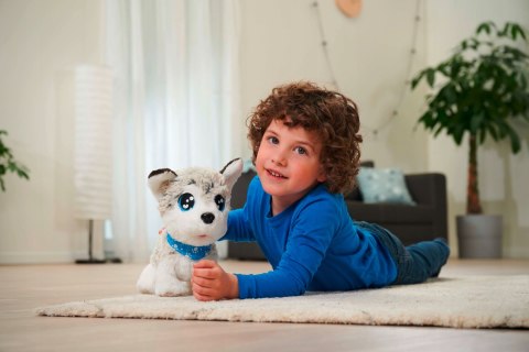Chi Chi Love Interaktywny Piesek Husky 30Cm, 12 Komend, Dźwięki, 3+ Szary