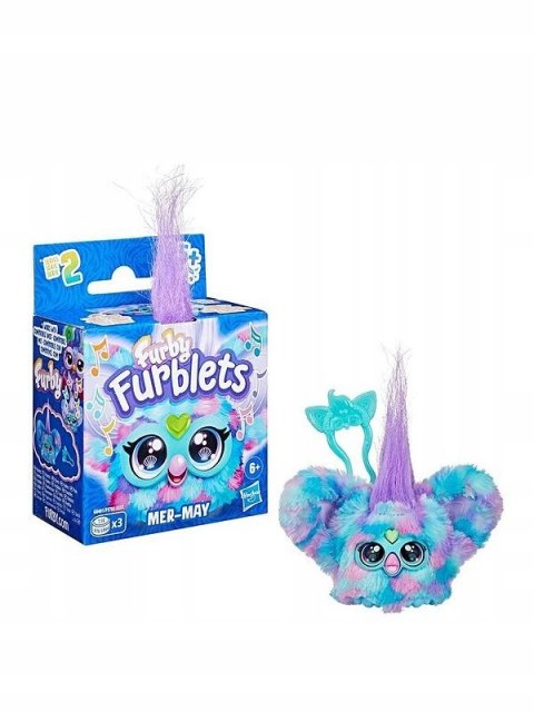 Furby Furblets Mer-May Interaktywna Maskotka 45 Dźwięków, Klips, Niebieski