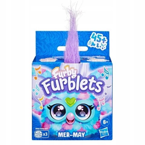 Furby Furblets Mer-May Interaktywna Maskotka 45 Dźwięków, Klips, Niebieski