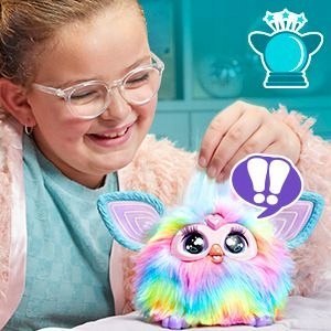 Hasbro Furby 2.0 Interaktywna Tęczowa Maskotka Efekty Świetlne I Dźwiękowe