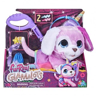 Hasbro Furreal Glamalots Piesek Interaktywny Na Smyczy Z Akcesoriami Różowy