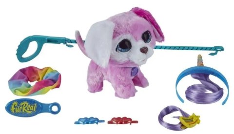 Hasbro Furreal Glamalots Piesek Interaktywny Na Smyczy Z Akcesoriami Różowy